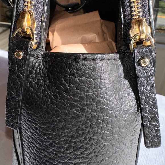 Kate Spade - Grove Court Lainey, 3 compartment handbag, Black Leather - Picture 4 of 14